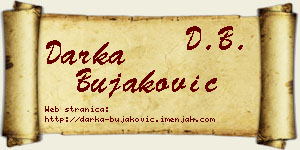 Darka Bujaković vizit kartica